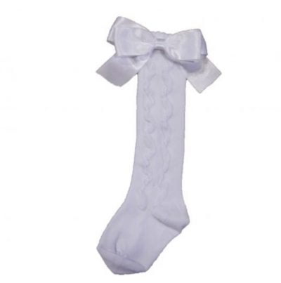 Pex white grazia knee high socks