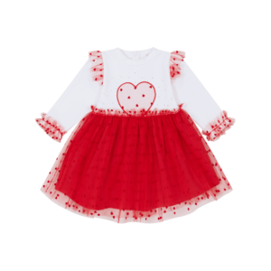 Deolinda red heart dress