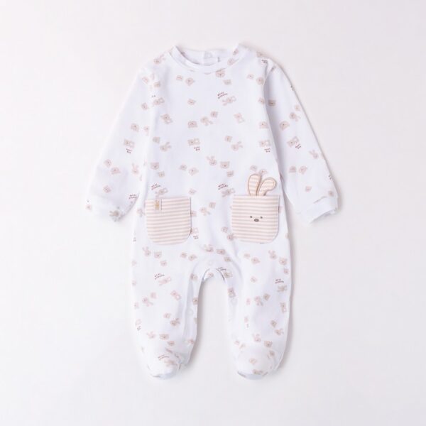 iDO bunny & bear sleepsuit