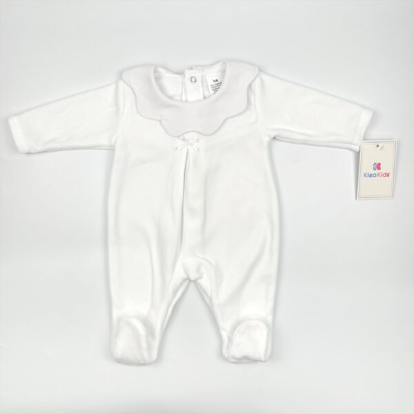 Kleo kids White sleepsuit - unisex