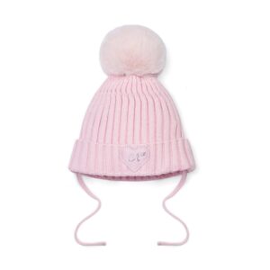 Little A Kamila pink pom hat