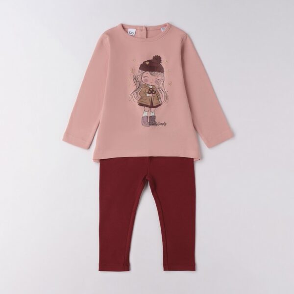 iDO girls pink legging set