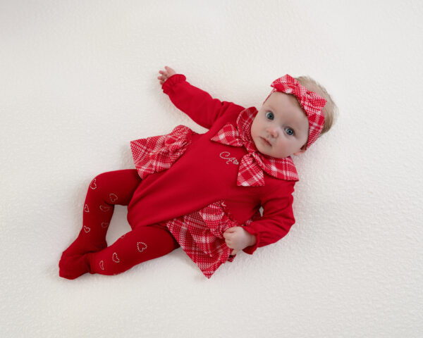 Little A Kerry red tights - Image 2