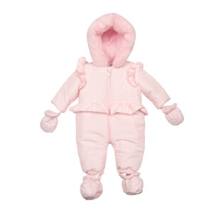 Mintini pink snowsuit