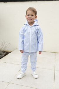 Mintini blue rain coat